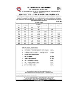 6.6 KV 'UE'/
11 KV 'E'
35
686
746
831
50
780
840
943
1294
70
929
1003
1106
1406
1526
95
1114
1191
1234
1641
1731
2424
120
127