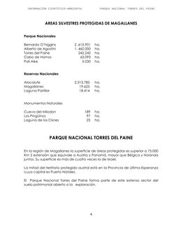 IINNFFOORRMMAACCIIÓÓNN CCIIEENNTTÍÍFFIICCOO--AAMMBBIIEENNTTAALL
PPAARRQQUUEE NNAACCIIOONNAALL TTOORRRREESS DDEELL PPAAIINNEE