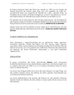 IINNFFOORRMMAACCIIÓÓNN CCIIEENNTTÍÍFFIICCOO--AAMMBBIIEENNTTAALL
PPAARRQQUUEE NNAACCIIOONNAALL TTOORRRREESS DDEELL PPAAIINNEE