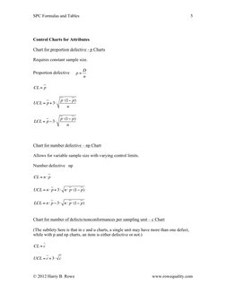 Spc Formula Example SPC Calculations | PDF | Standard Deviation | Statistical Theory