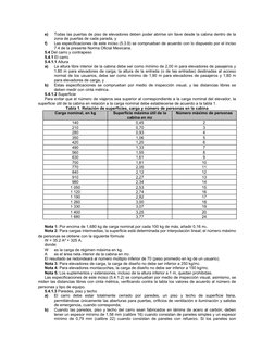 e) 
Todas las puertas de piso de elevadores deben poder abrirse sin llave desde la cabina dentro de la 
zona de puertas de ca