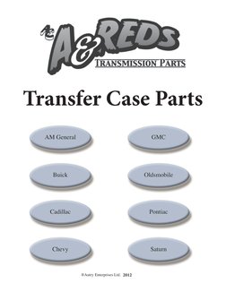 GM Transfer Case CD Web1 | PDF | Transmission (Mechanics) | Clutch