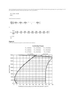 interval and add up the incremental times for all intervals to arrive at the total acceleration time. If the WR2 of the motor