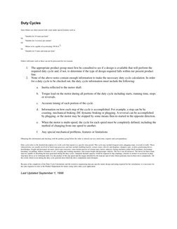 Duty Cycles
Sales Orders are often entered with a note under special features such as:
"Suitable for 10 starts per hour"
Or
"