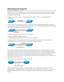 EtherChannel Tutorial 
January 17th, 2014Go to comments  (http://www.9tut.com/etherchannel-tutorial#comments)
EtherChannel is