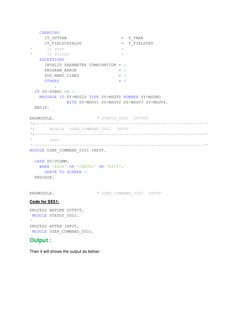 Overview of SAP ABAP Container Types | PDF | Subroutine | Object ...