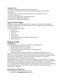 Making Up Tools 
• All tools to be measured and drifted prior to running in well 
• Tool operator to direct the make up of th