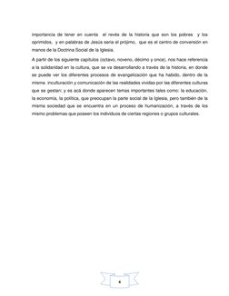 4 
importancia de tener en cuenta  el revés de la historia que son los pobres  y los 
oprimidos,  y en palabras de Jesús se