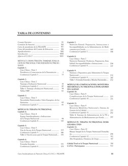 III
Curso Interdisciplinario de Nutrición Clínica (C.I.N.C.) - FELANPE
Consejo Ejecutivo ...................................