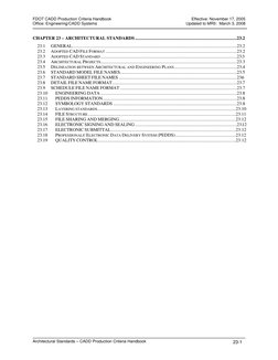 FDOT CADD Production Criteria Handbook 
 
Effective: November 17, 2005            
Office: Engineering/CADD Systems