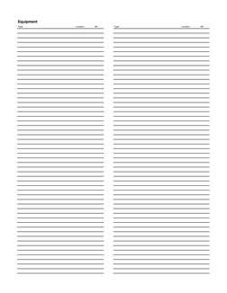 Equipment
Type
Location
Wt
Type
Location
Wt
