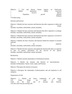 Objective  3  List  and  discuss  human  impacts  on  biodiversity
•
 
Habitat
 
destruction-
 
habitat
 
restoration
•
 
Inv