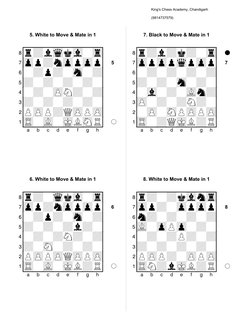 Easy Chess Puzzles: Mate in 1 | PDF