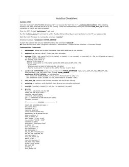 AutoSys Command Cheat Sheet | PDF | Command Line Interface ...