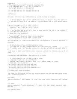 Examples : 
- "ok_computer_live.mp3" -playlist -filetype:txt 
- "*ok_computer*.mp3" -playlist -filetype:txt 
- kid*a.mp3 -pla