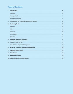 1.
Introduction
3
Definition
4
History of PLM
4
Profit from Innovation
5
2.
Introduction to Product Development Process
6
3.