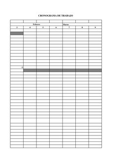 Marzo
3
4
5
6
7
8
9
6
CRONOGRAMA DE TRABAJO
Febrero
