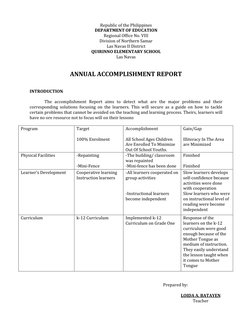 Republic of the Philippines 
DEPARTMENT OF EDUCATION 
Regional Office No. VIII 
Division of Northern Samar 
Las Navas II Dist