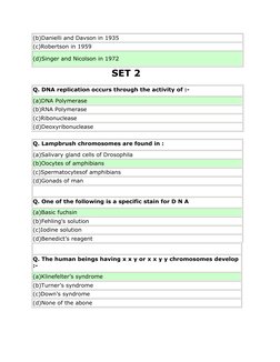 (b)Danielli and Davson in 1935 
(c)Robertson in 1959  
(d)Singer and Nicolson in 1972