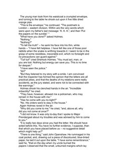 The young man took from his waistcoat a crumpled envelope,
and turning to the table he shook out upon it five little dried
