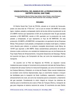 Desarrollos de Mercados de Gas Natural
XVII Convención de Gas , AVPG, Caracas, Venezuela, 23 - 25 de Mayo, 2006