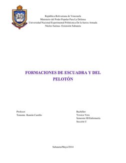 República Bolivariana de Venezuela 
Ministerio del Poder Popular Para La Defensa 
Universidad Nacional Experimental Politécni