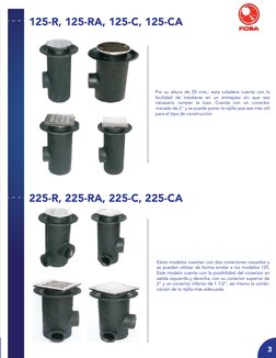Coladeras FOSA: Variedad y Calidad | PDF | Acero | Hierro