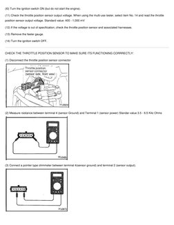 TPS Adjustment Procedure Guide | PDF | Throttle | Electrical Connector