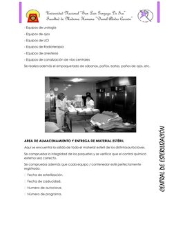 Universidad Nacional “San Luis Gonzaga De Ica” 
Facultad de Medicina Humana “Daniel Alcides Carrión” 
 
CENTRAL DE ESTERILI