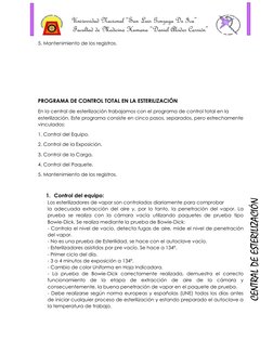 Universidad Nacional “San Luis Gonzaga De Ica” 
Facultad de Medicina Humana “Daniel Alcides Carrión” 
 
CENTRAL DE ESTERILI