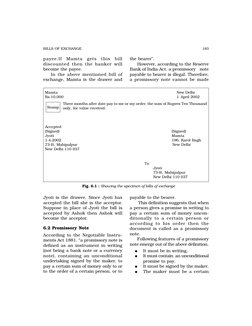 183
BILLS OF EXCHANGE
payee.If Mamta gets this bill
discounted then the banker will
become the payee.
In the above mentione