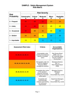 Safer Matrix.pdf Safety Risk Assessment Matrix Guide | PDF | Risk | Safety
