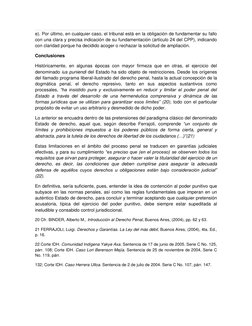 e). Por último, en cualquier caso, el tribunal está en la obligación de fundamentar su fallo 
con una clara y precisa indicac