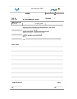 Client        
: PT. ANTAM Tbk
Date                   
:
Project no.        
: 
Subcontractor    
:
Project Name