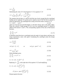 t
C
T
wt
σ
α
1
=
(11.14)
Substituting the value of T1 from Equation 11.12 in equation 11.14
1
1
−
=
µθ
µθ
ασ
e
e
V
K
P
C
wt
S