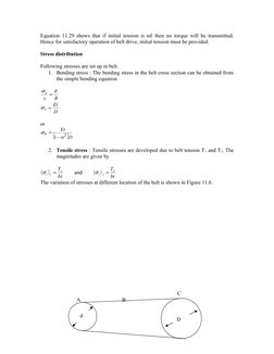Equation 11.29 shows that if initial tension is nil then no torque will be transmitted. 
Hence for satisfactory operation of