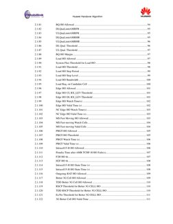 Huawei Handover Algorithm
2.1.81
BQ HO Allowed ..............................................................................