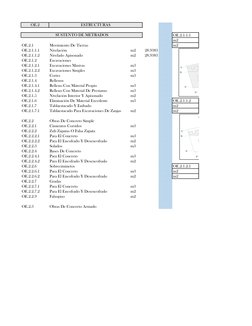OE.2
OE.2.1.1.1
m2
OE.2.1
Movimiento De Tierras
m2
OE.2.1.1.1
Nivelación
m2
28.9383
OE.2.1.1.2
Nivelado Apisonado
m2
28.9383