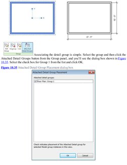 Associating the detail group is simple. Select the group and then click the
Attached Detail Groups button from the Group pan