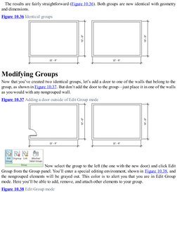 The results are fairly straightforward (Figure 10.36). Both groups are now identical with geometry
and dimensions.
Figure 10.