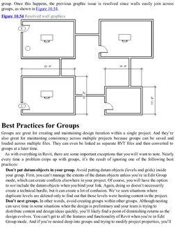 group. Once this happens, the previous graphic issue is resolved since walls easily join across
groups, as shown in Figure 10