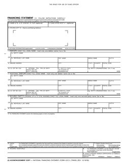 NONE
NONE
D.OPTIONAL DESIGNATION [if applicable]:
OR
OR
OR


FINANCING STATEMENT —  FOLLOW  INSTRUCTIONS  CAREFULLY