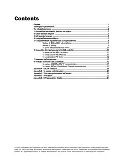 © 2011 Automated Logic Corporation. All rights reserved throughout the world. Automated Logic Corporation, the Automated