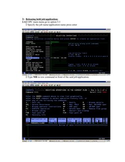OPC Job Management Procedures | PDF | Command Line Interface | Computer ...