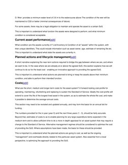 D. Weir: provides a minimum water-level of 3.6 m to the watercourse above The condition of the weir will be 
maintained to CG