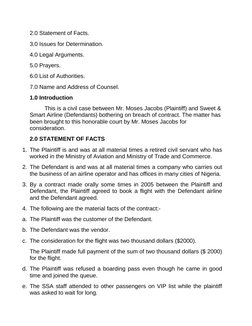 Statement of Claim for Breach of Contract | PDF | Damages | Contractual ...
