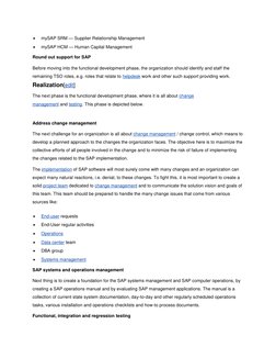  
mySAP SRM — Supplier Relationship Management 
 
mySAP HCM — Human Capital Management 
Round out support for SAP 
Before m