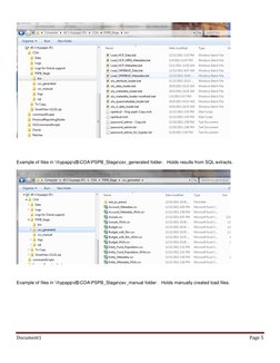 Document1 
Page 5 
 
 
 
 
 
 
Example of files in \\hypapp\d$\COA\PSPB_Stage\csv_generated folder.   Holds results from SQ