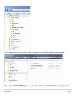 Document1 
Page 7 
 
 
 
Files in \\hypess\d$\COA\PSPB_Stage\bin folder.   Holds batch script files used for loading operbu
