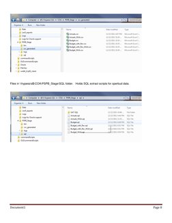 Document1 
Page 8 
 
 
 
 
 
Files in \\hypess\d$\COA\PSPB_Stage\SQL folder.   Holds SQL extract scripts for operbud data.